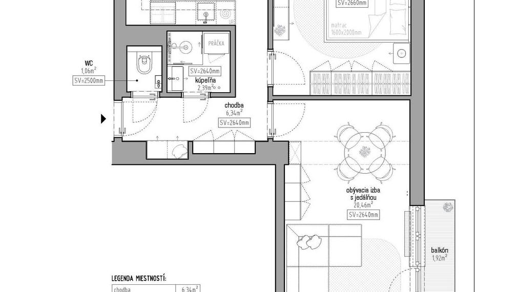 Neibrs | 2 izb. byt s balkónom v TEHLE, Očovská ul., Stará Petržalka
