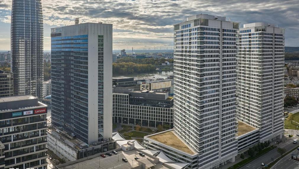 Neibrs | Na prenájom moderný 2-izbový byt s výhľadom na Dunaj – PANORAMA CITY, Staré Mesto