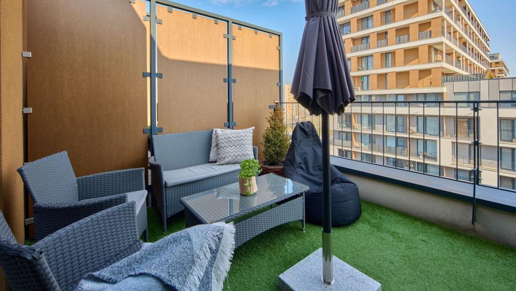 Neibrs | (2) izbový byt na prenájom s terasou a garážovým parkovacím miestom, Slnečnice - Petržalka