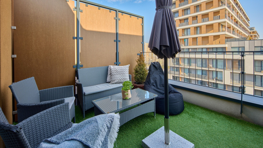 Neibrs | (2) izbový byt na prenájom s terasou a garážovým parkovacím miestom, Slnečnice - Petržalka