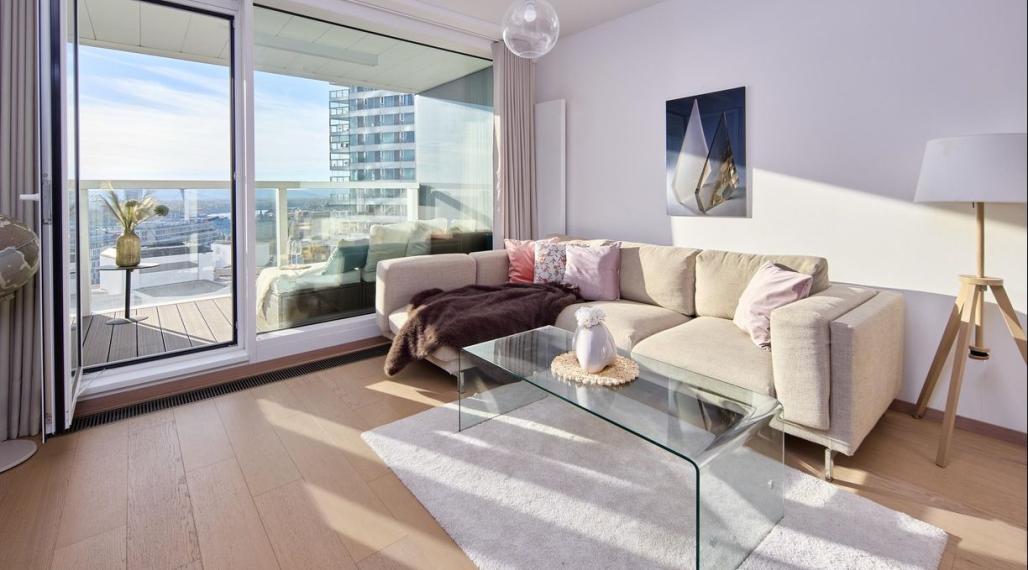 Neibrs | Na prenájom moderný 2-izbový byt s výhľadom na Dunaj – PANORAMA CITY, Staré Mesto