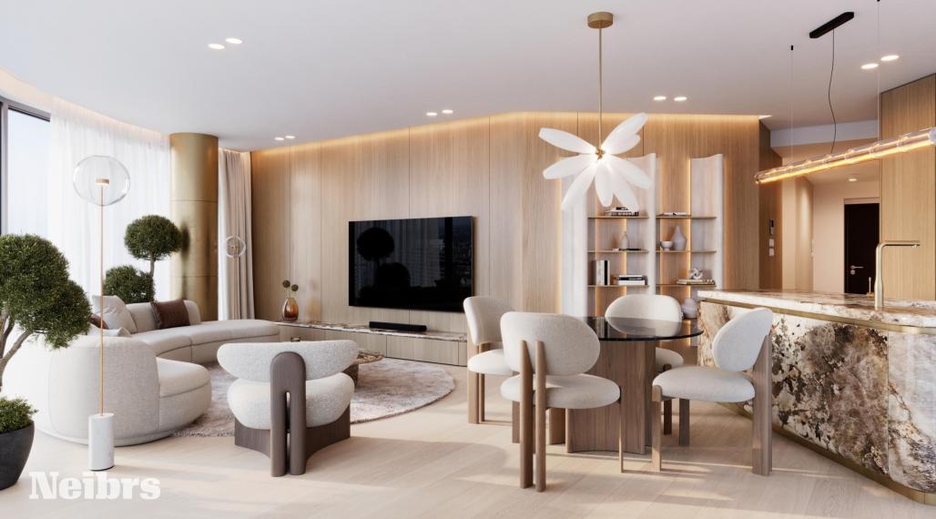 Neibrs | 3 izb. Apartmán s výhľadom na Bratislavský hrad a Downtown, 2x Parking + Pivnica